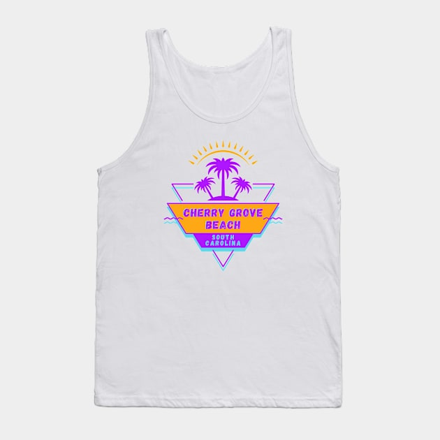 Cherry Grove Beach South Carolina Vibes 80's Tank Top by bougieFire